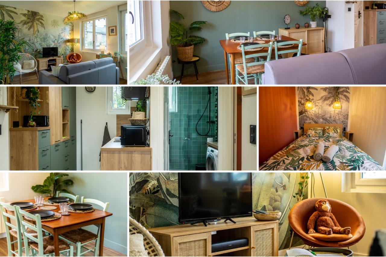 Suite Jungle - Jardin, Netflix Et Parking - Le Manoir Aux Pommes Orbec エクステリア 写真