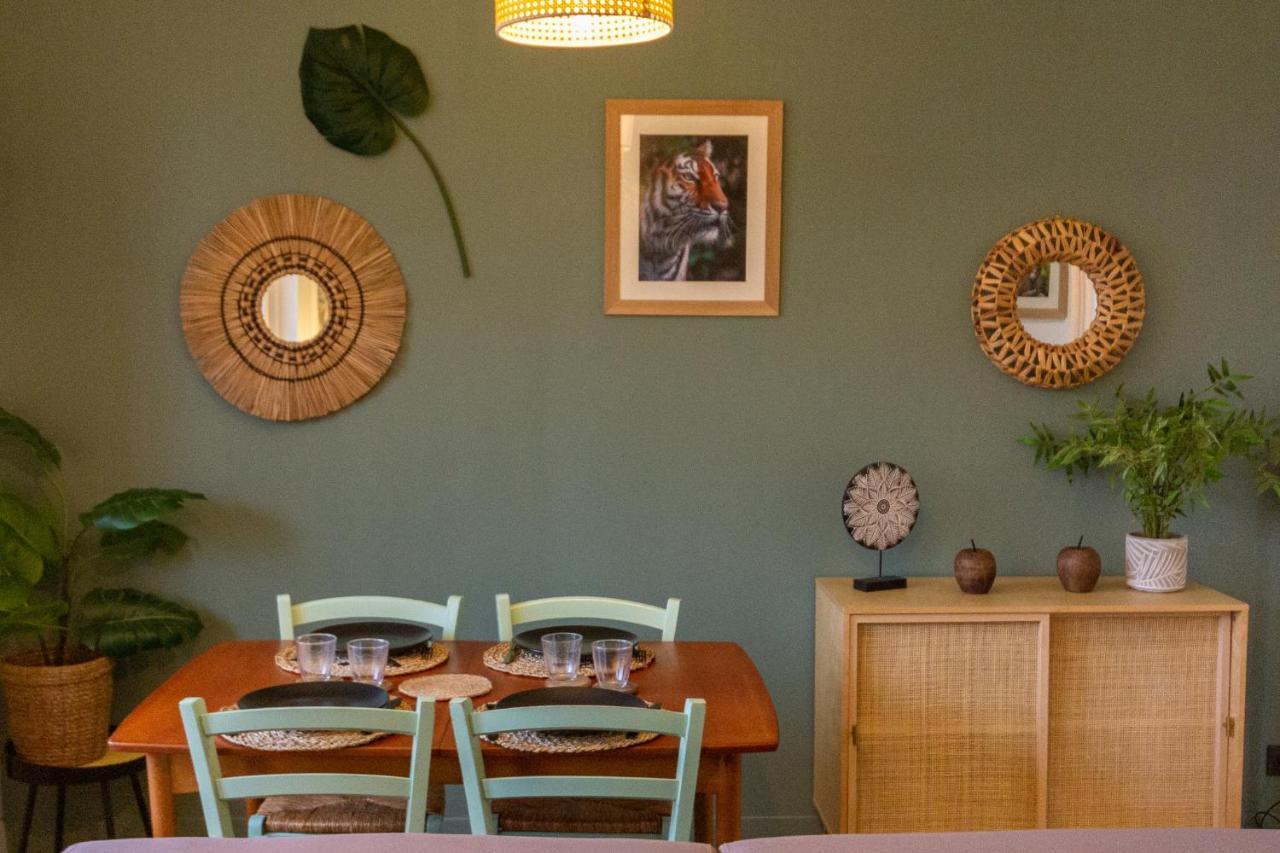 Suite Jungle - Jardin, Netflix Et Parking - Le Manoir Aux Pommes Orbec エクステリア 写真